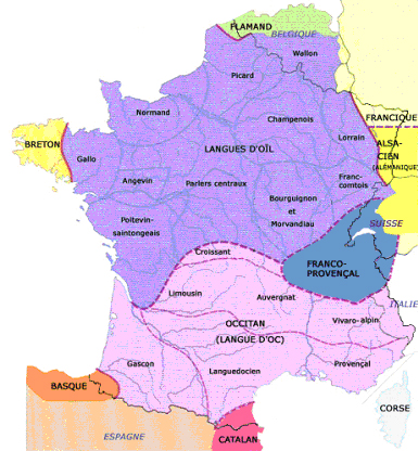 carte langues de france