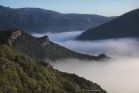 Brume au-dessus de la vallée du Jaur